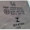 Vidro Traseiro Esquerdo Honda Civic 2014